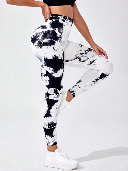 Sport Studio Tie Dye Tummy Control Sports Leggings