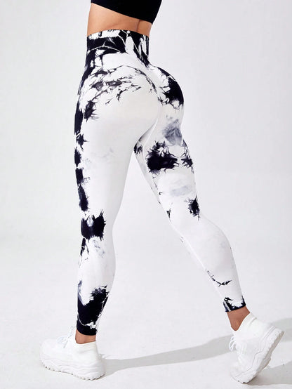 Sport Studio Tie Dye Tummy Control Sports Leggings