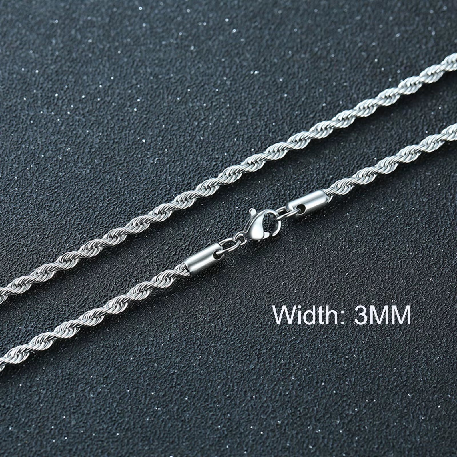 3-11Mm Cuban Chain Necklaces for Men Women,Punk Stainless Steel Curb Link Chain Collar,Jewelry Gift for Dad Husband BFF Birthday